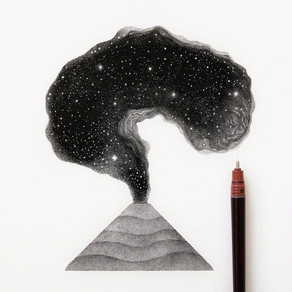 谁说一支笔不可以画出整个宇宙来