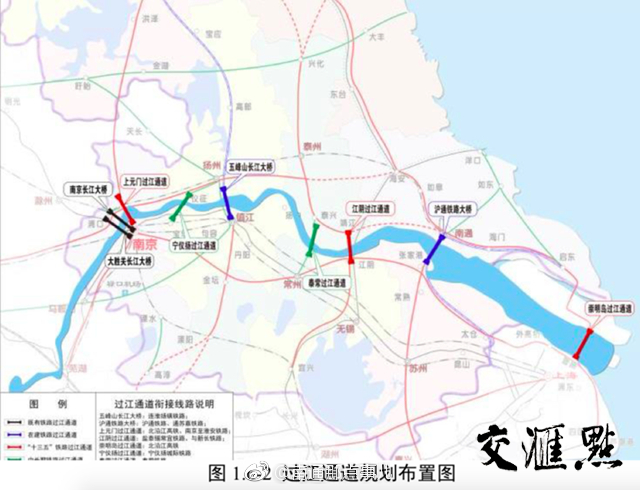 北沿江高铁从崇明岛东线过江直通浦东,造福启东,扬子江城市群9座铁路