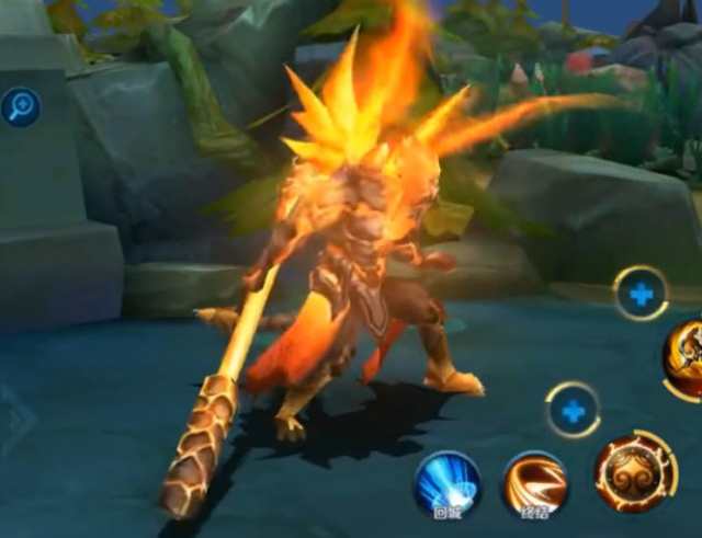 王者荣耀:孙悟空"地狱火"细节展示,终于知道为什么叫这个名了