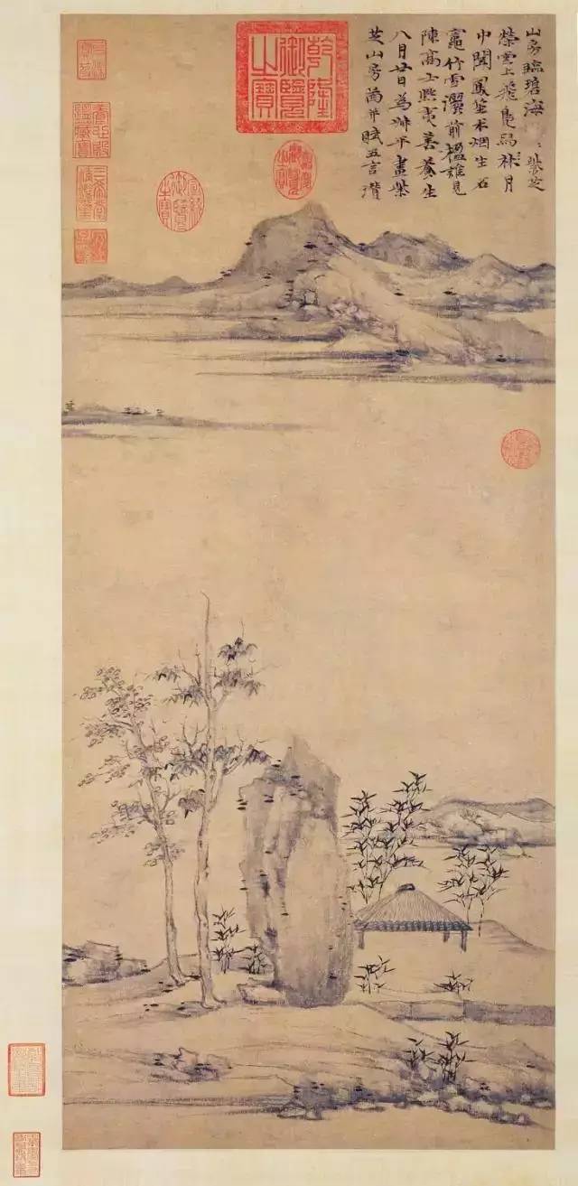 孤山,瘦水,枯树,空亭,这寂寥世界是他关于生命的顿悟|倪瓒|孤山|倪