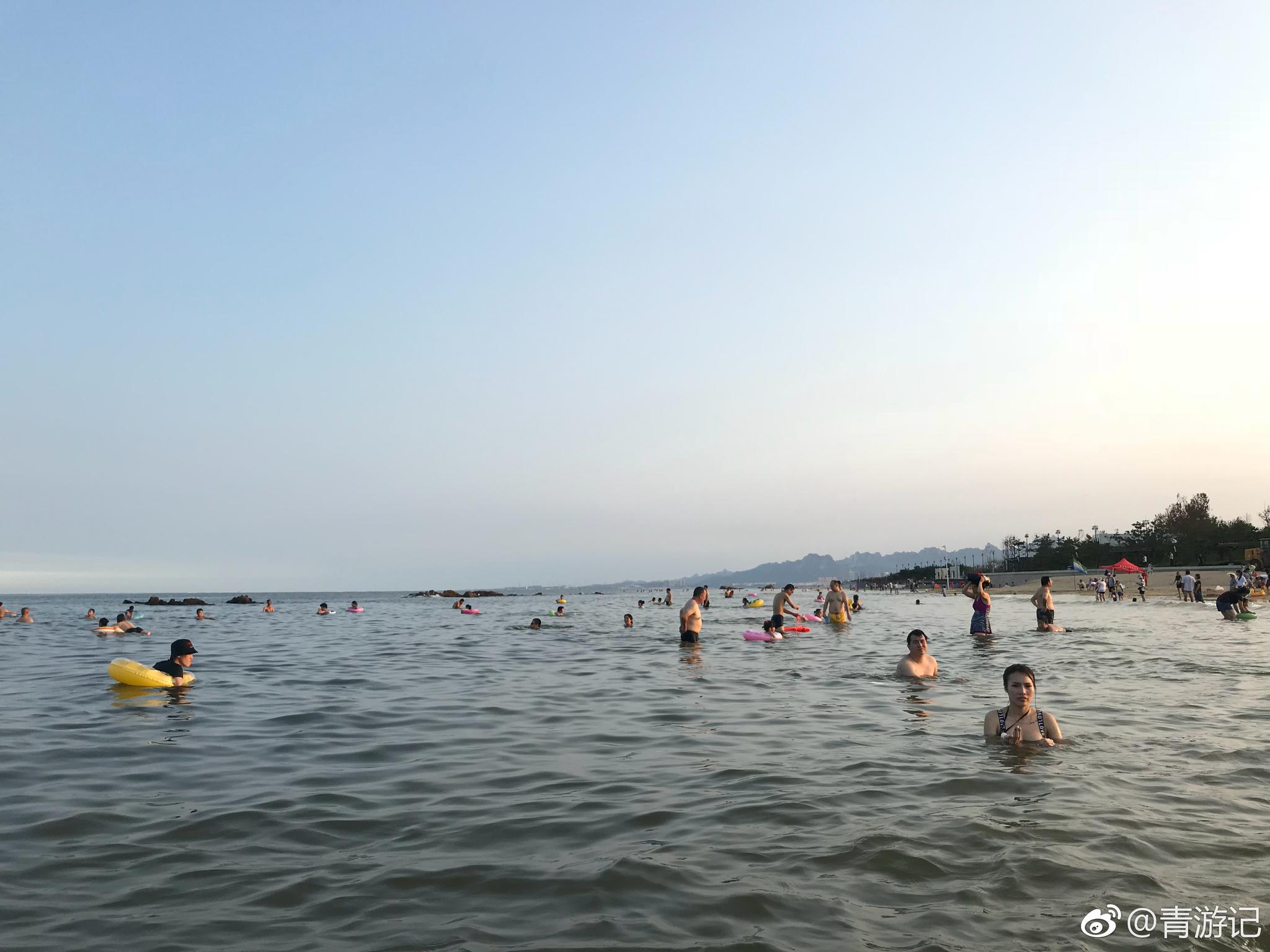 西海岸新区的城市阳台带孩子去戏水的绝佳之地