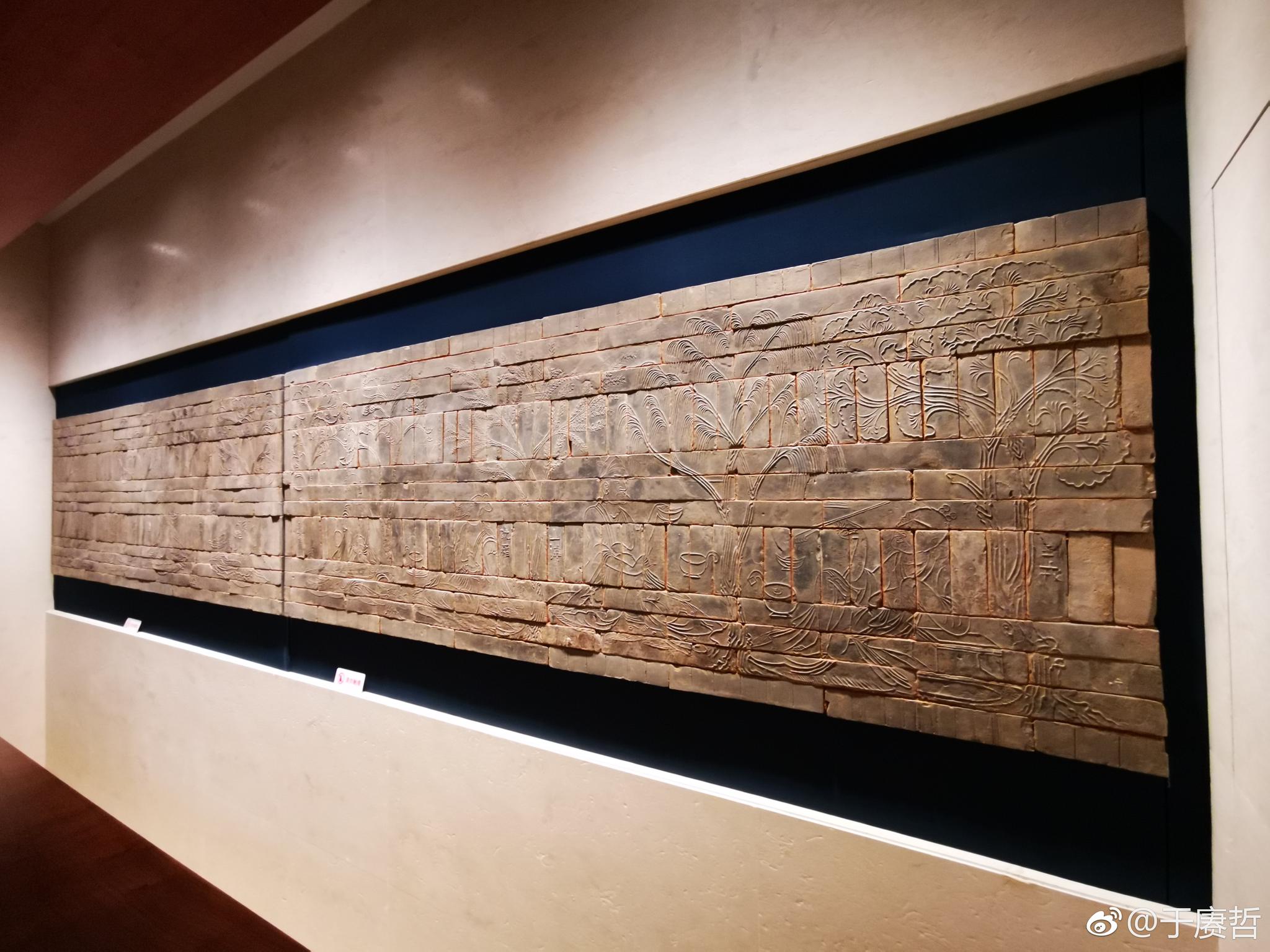 竹林七贤八贤南京博物院藏南京西善桥出土六朝竹林七贤砖画