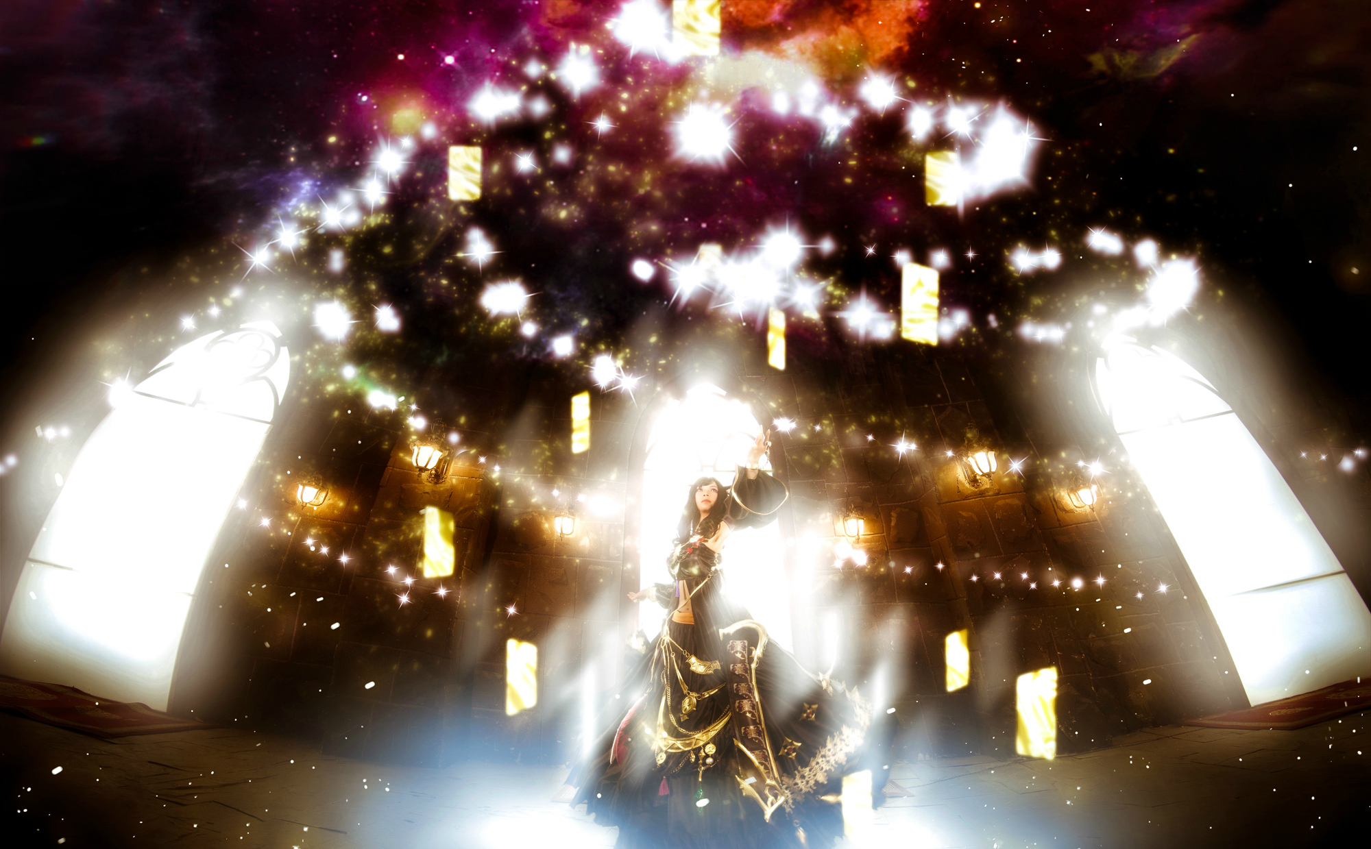 国人妹子cos的占星术士无论是场景还是摄影绝对是下心思的