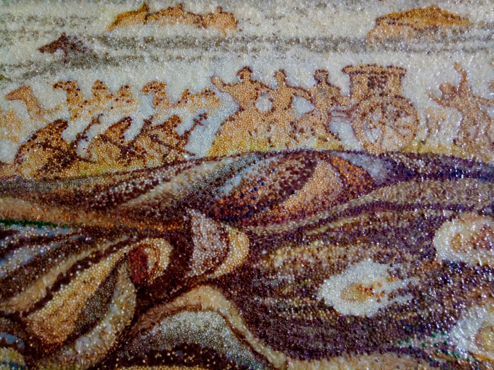 惟妙惟肖的五谷画带你走近漂亮的唯美世界