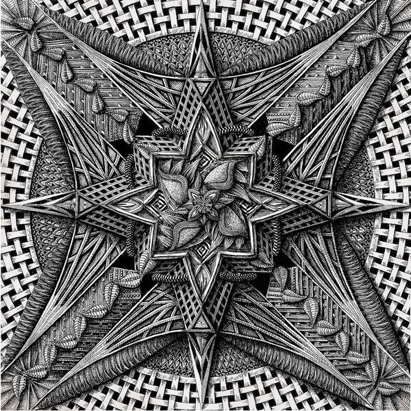 充满3d立体感的精细线图案.