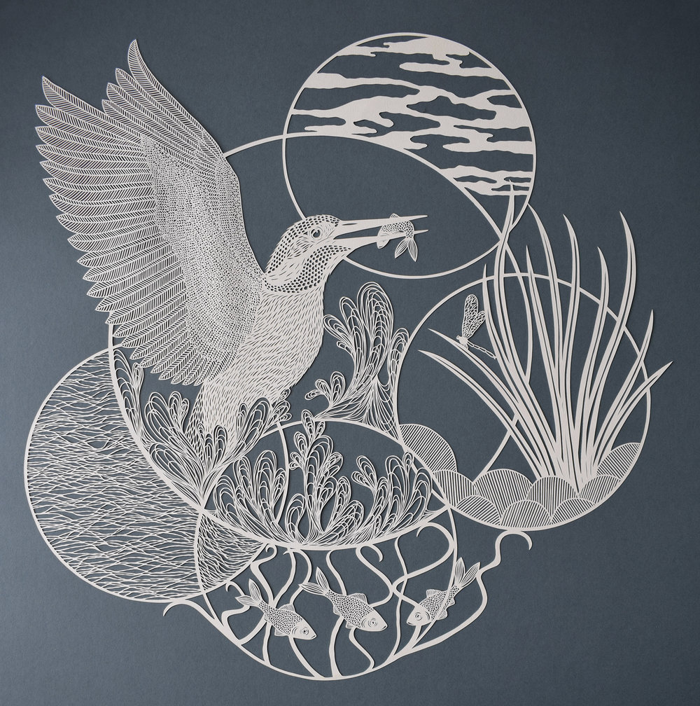 来自"pippa dyrlaga "的创意剪纸艺术作品.