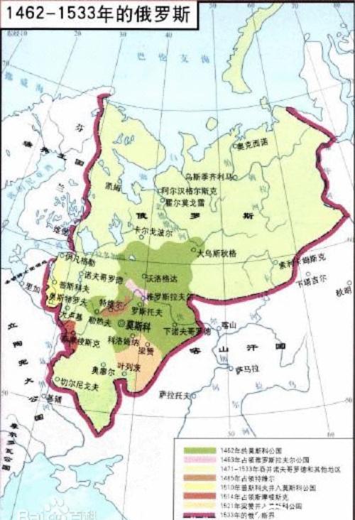沙皇俄国于16世纪中叶征服了喀山汗国(1552年)和阿斯特拉罕国(1556年)