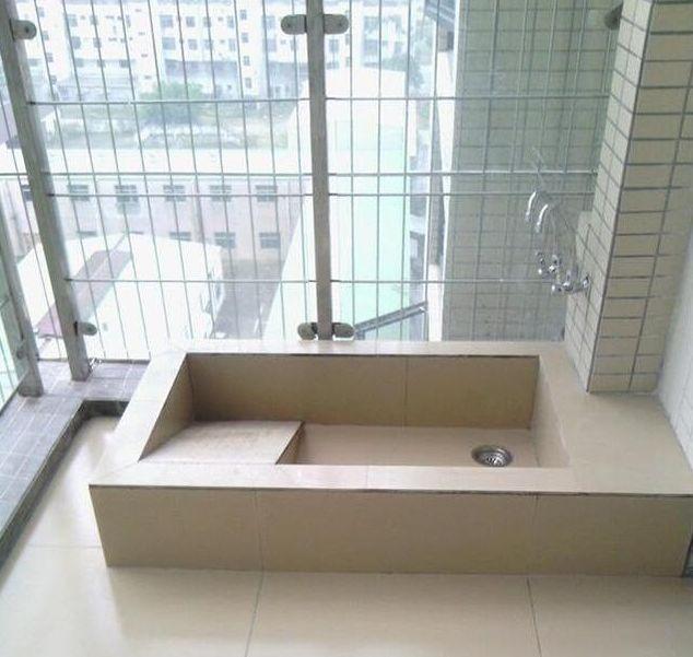 晒一晒我的婚房,阳台洗衣池是砖砌的,我还是头次见,婚房好low