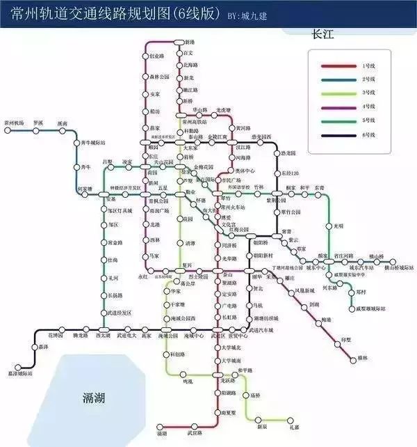 常州地铁规划图(常州地铁规划图最新版2号)