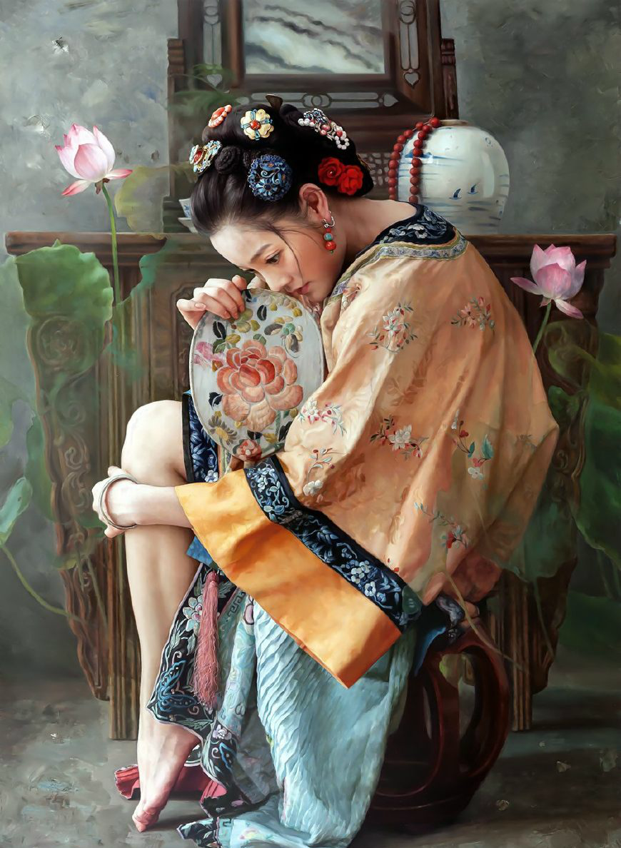 王明月人物油画欣赏