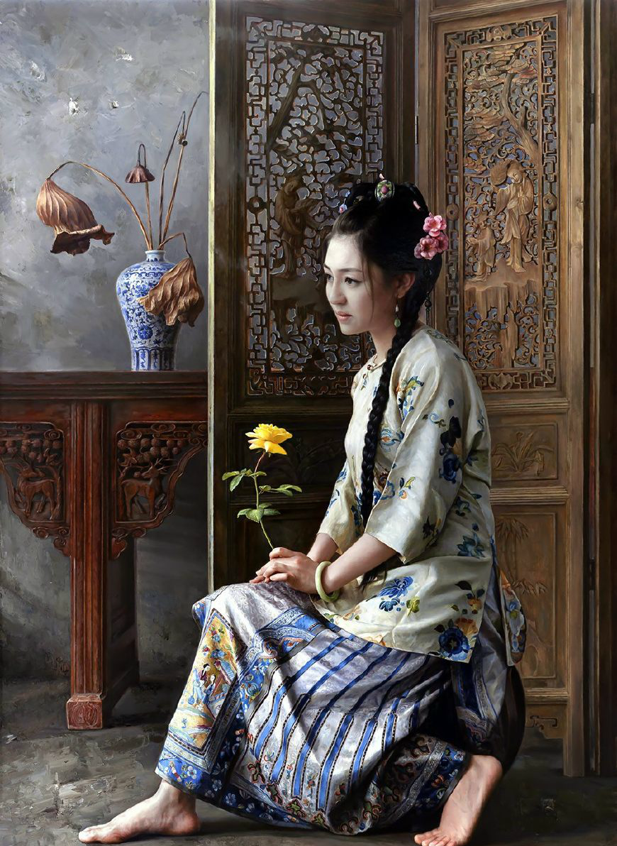 王明月人物油画欣赏