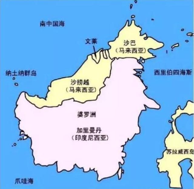 这个岛就是世界上第三大岛屿加里曼丹岛,全岛面积74万多平方公里,大约