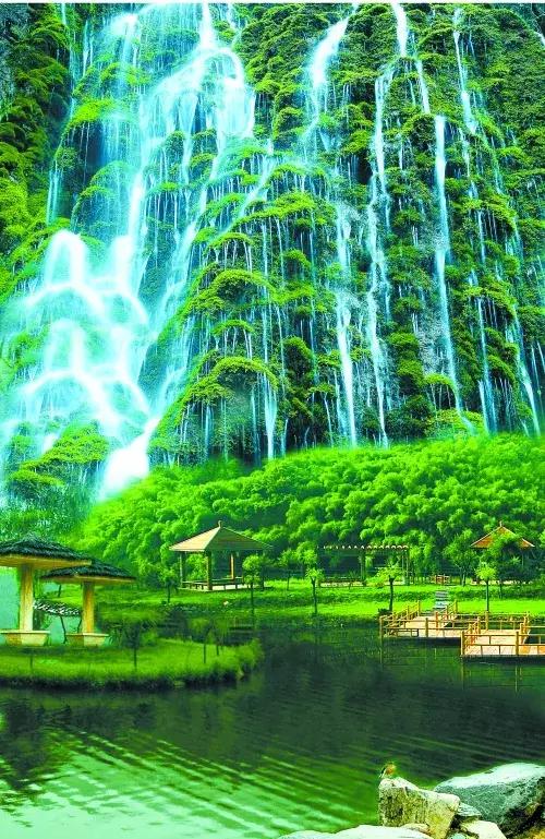 竹林云海石林绵延高山花园全县都是景区每一刻都是清新的