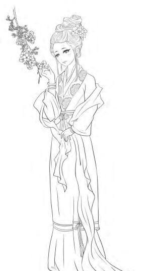 漫画素描技法了解这些古风美女怎么画都不会跑错时代