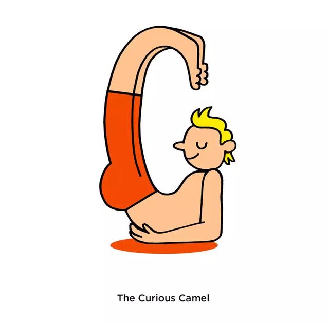 英文字母设计瑜伽风