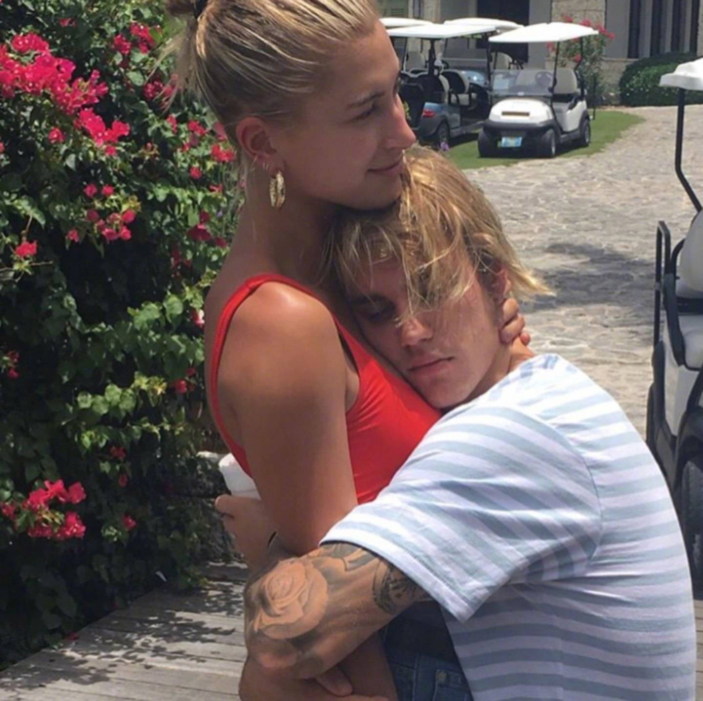 贾斯汀比伯justin bieber和女友hailey baldwin订婚