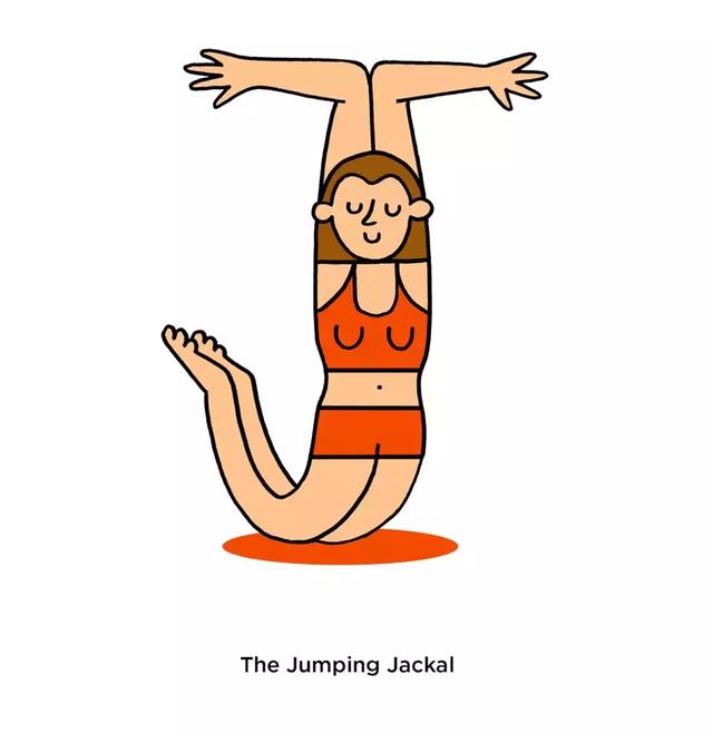 英文字母设计瑜伽风