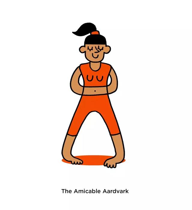 英文字母设计瑜伽风