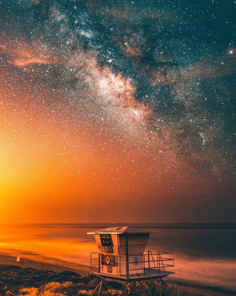 黄昏下的星河也可以美到窒息