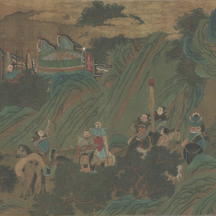 刘松年《渭水飞熊图》早稻田大学图书馆藏,高清大图