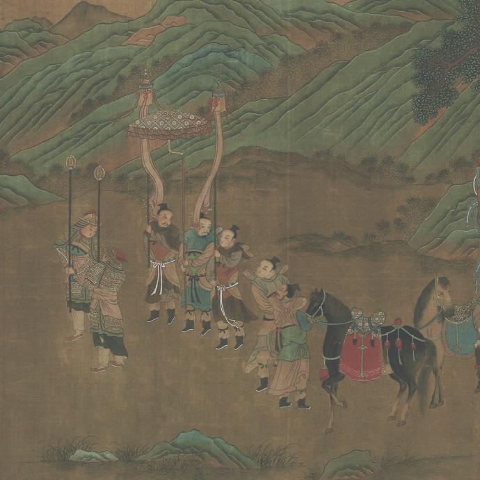 刘松年《渭水飞熊图》早稻田大学图书馆藏,高清大图