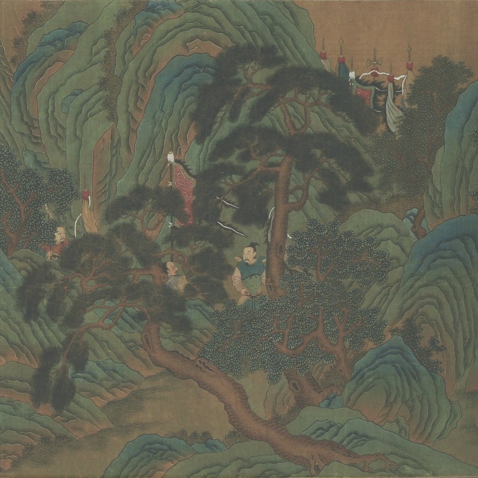 刘松年《渭水飞熊图》早稻田大学图书馆藏,高清大图