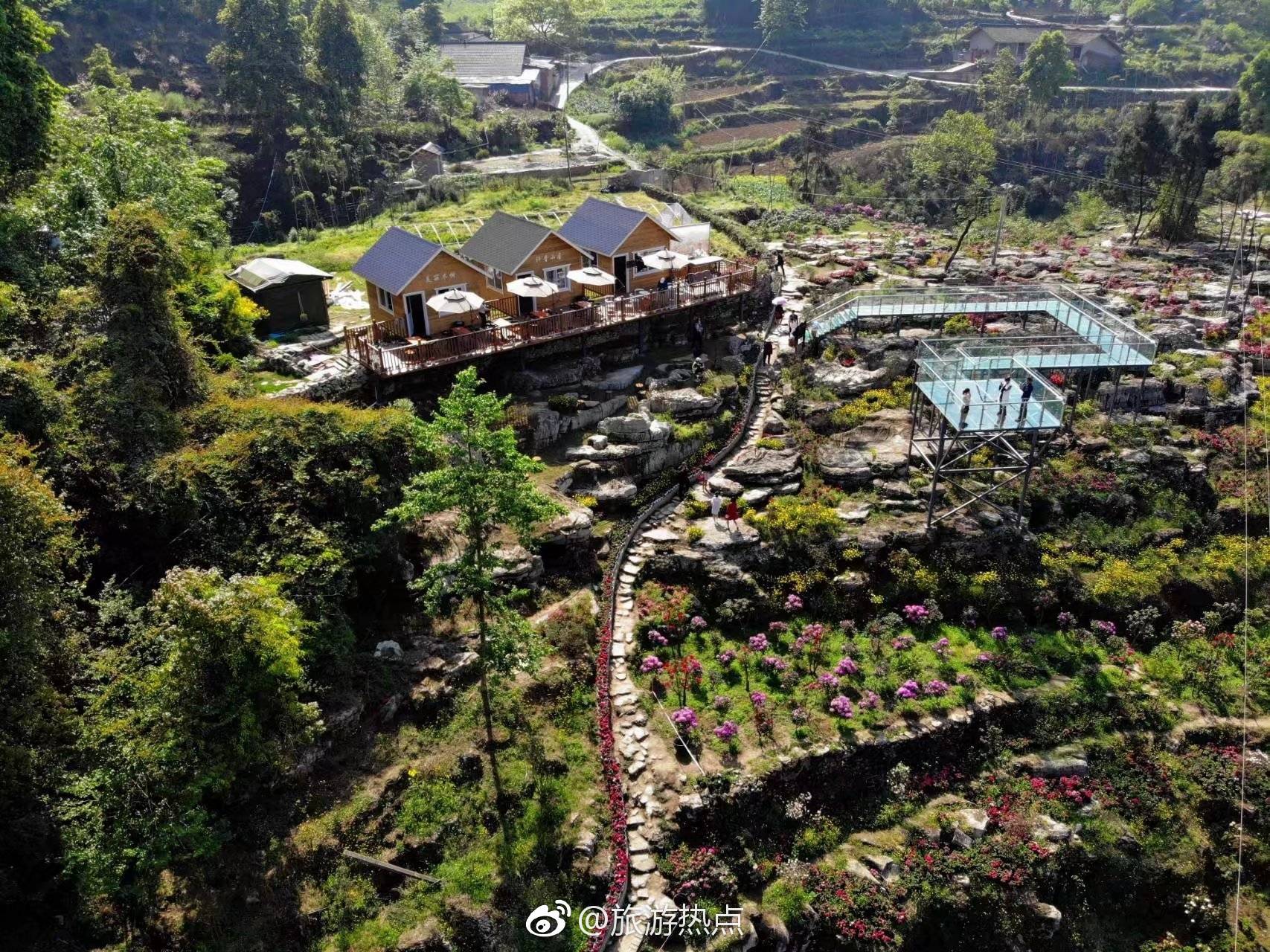 乐山也有玻璃栈道!不用去张家界了——沙湾区醉花谷