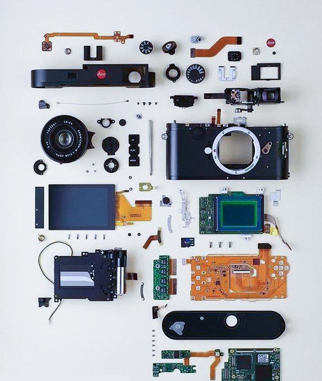 一部相机有多少个零件呢?拆开来谁数一下