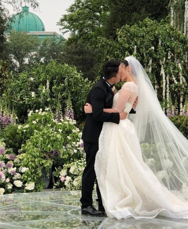 惠若琪大婚最全婚礼照片惠若琪穿白纱婚服美若仙子与老公热吻