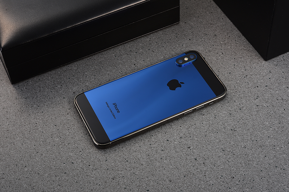 联名国米?蓝黑色iphonex上市引果粉追捧:这配色有点酷