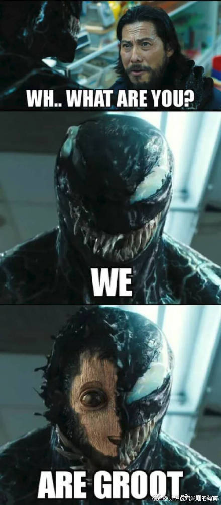 给毒液整个牙瞬间就可爱啦你喜欢笑毒液吗