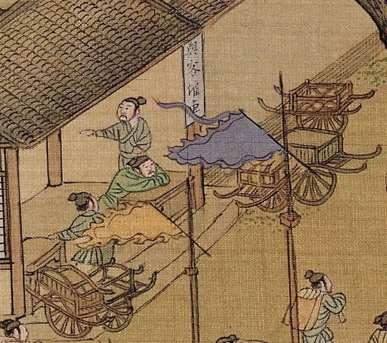 看了宋画,再看看明仇英的《清明上河图》,就更震撼了.