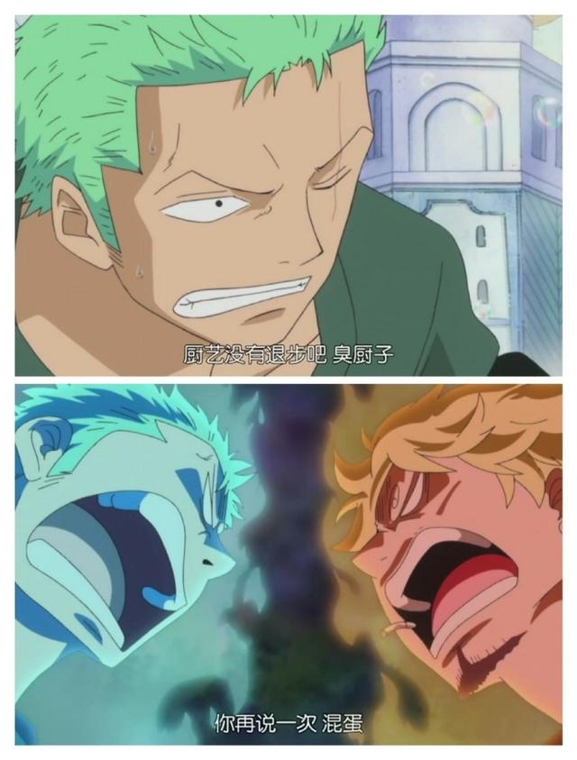 两年没见的索隆和山治依旧相爱相杀,一见面就忍不住干架