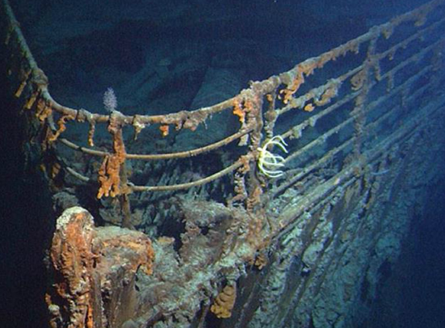 沉入海底100年的泰坦尼克号,正在逐渐被海水吃光,太可惜