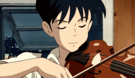 单车,提琴,白衬衫初恋の初夏《侧耳倾听》"我不想再逃避了,我想要变得