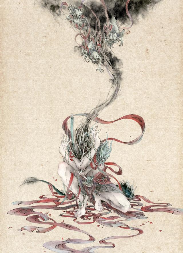 人气插画师杉泽手绘山海经百妖插画精选美爆你的眼