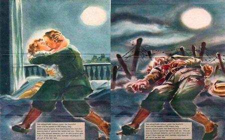 二战期间, 美国向日军投放劝降的宣传单, 看后让人害羞不已