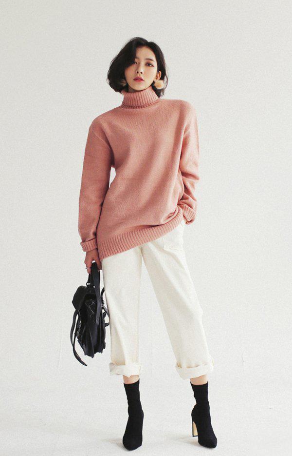 冬季女生毛衣穿搭chic风满满