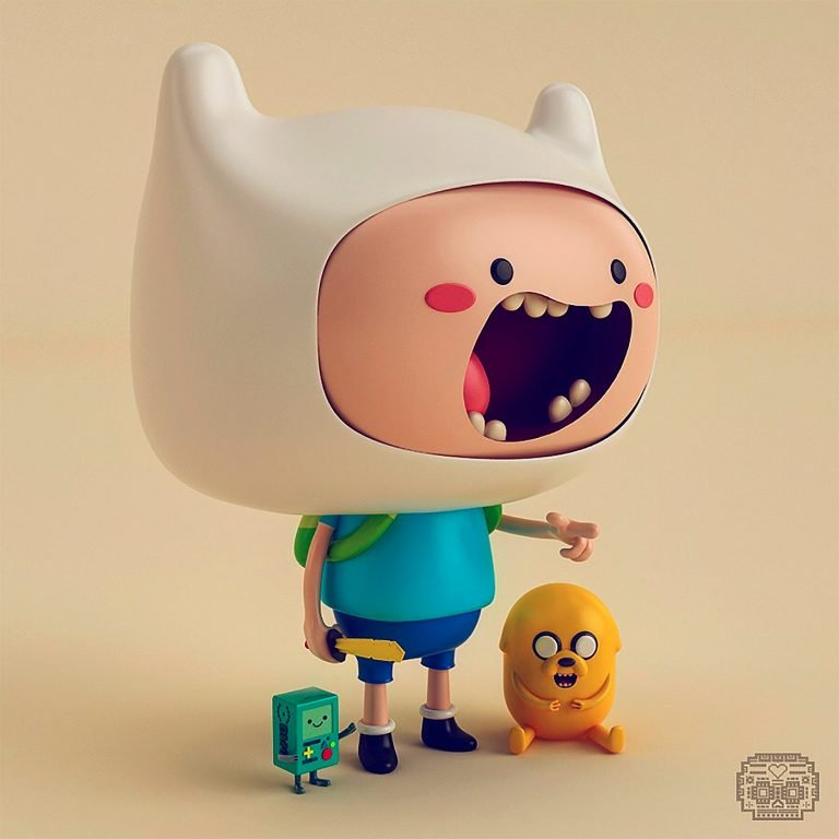 萌萌的3d卡通角色模型byadriandesign