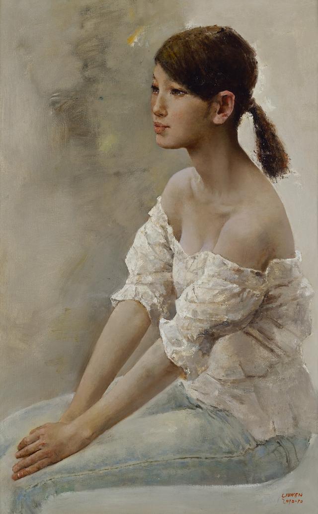 深圳大学美术系教授刘文人物油画作品欣赏