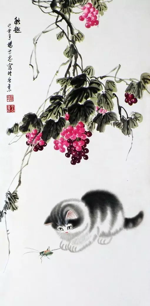 国画小猫咪杨世忠刘文嫡