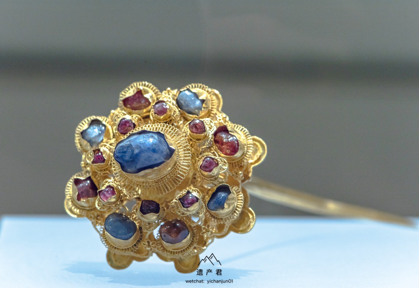 常州市博物馆展· 明代金镶宝石花顶簪|常州市博物馆|插戴|发鬓|都昌|蕲春县_新浪新闻