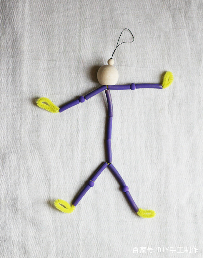 创意diy:手工自制简单的滑雪木偶,在家也能过雪瘾!