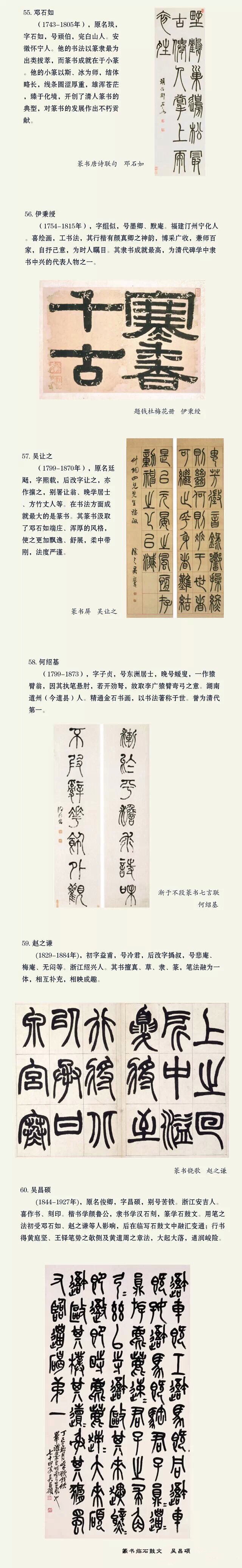 中国书法史上最有名的60个书法家