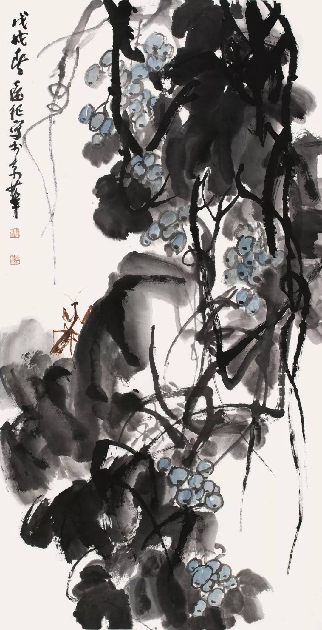 我心观道——刘远征写意花鸟画|纸本|水墨|汤立_新浪新闻