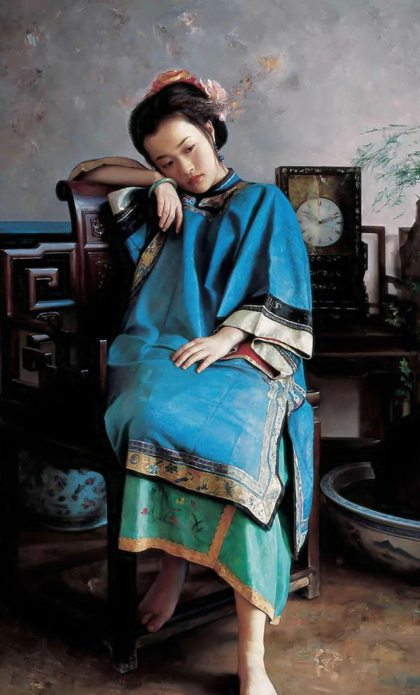 王明月人物油画欣赏