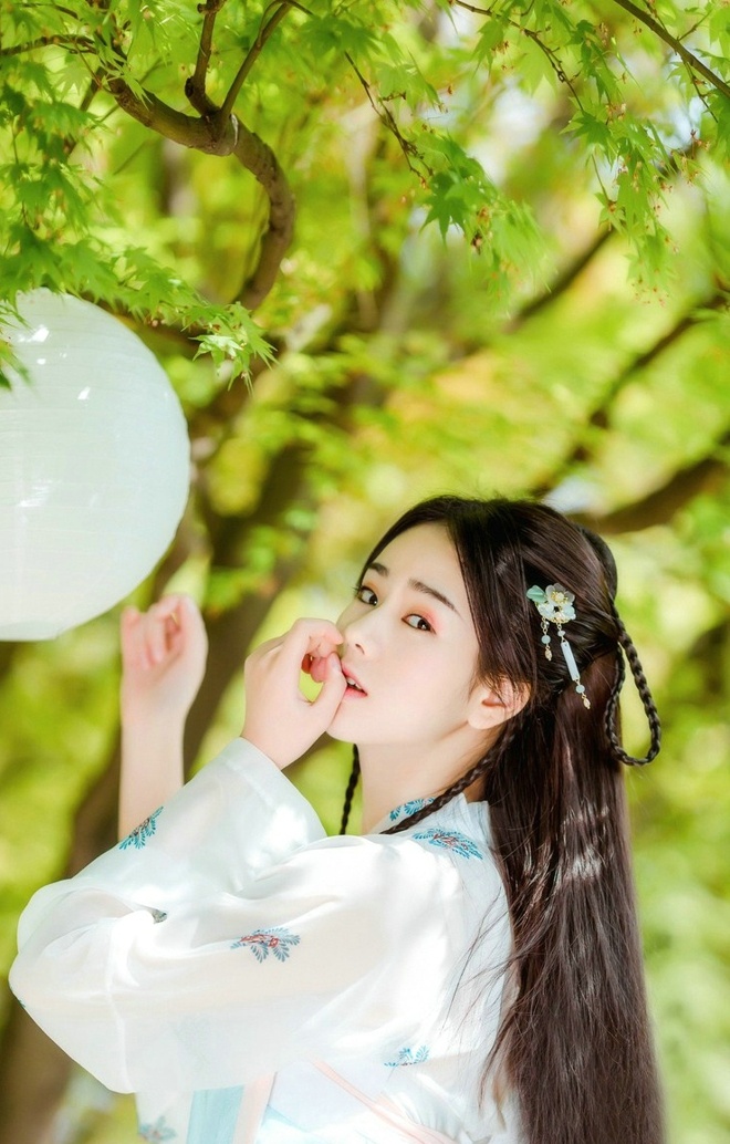 清纯粉嫩可爱古典美女仙气十足高清阳光俏皮唯美写真