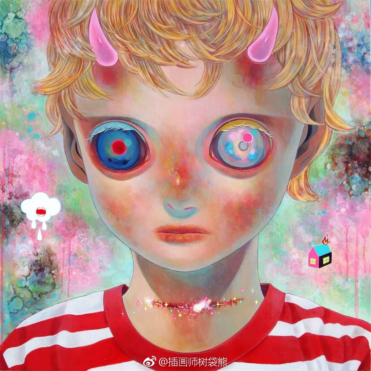 日本插画师下田光hikarishimoda插画设计作品1984年出生于日本