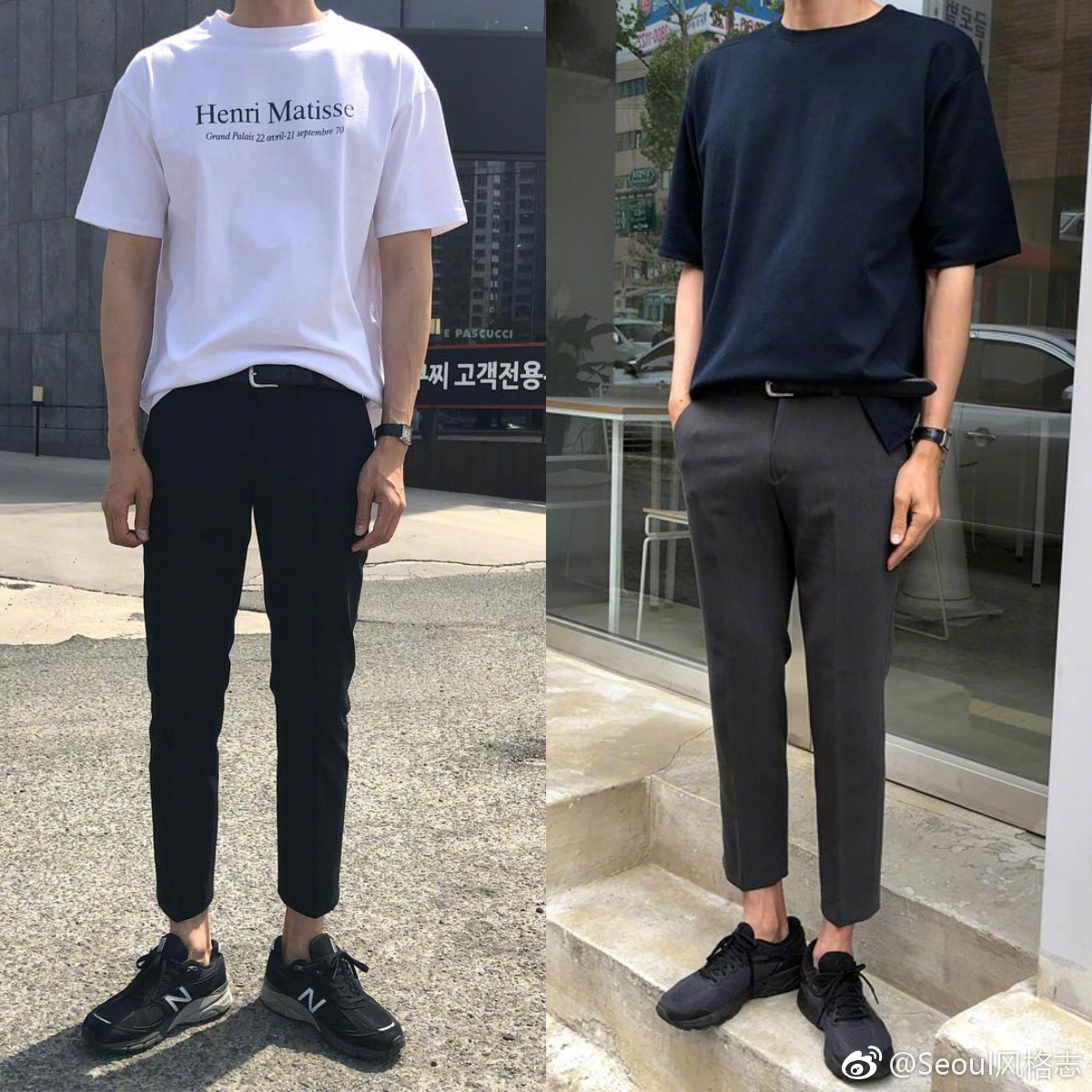 男生春夏如何穿得清爽又干净|直筒裤|纯色|运动鞋_新浪新闻