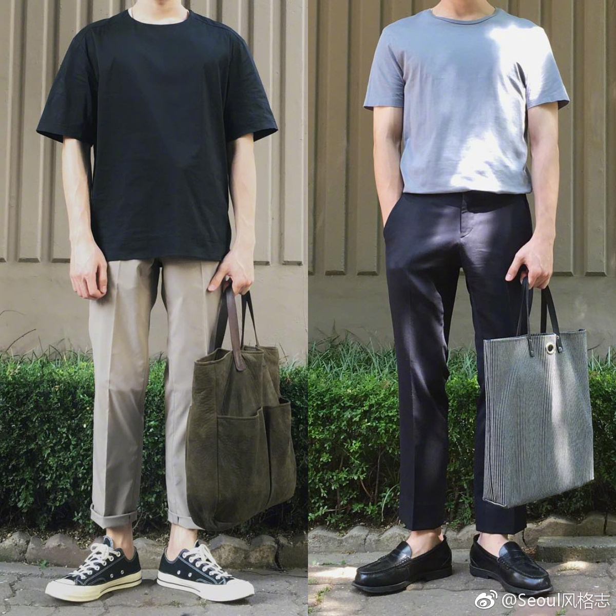 舒适简洁的男生日常穿搭._新浪看点